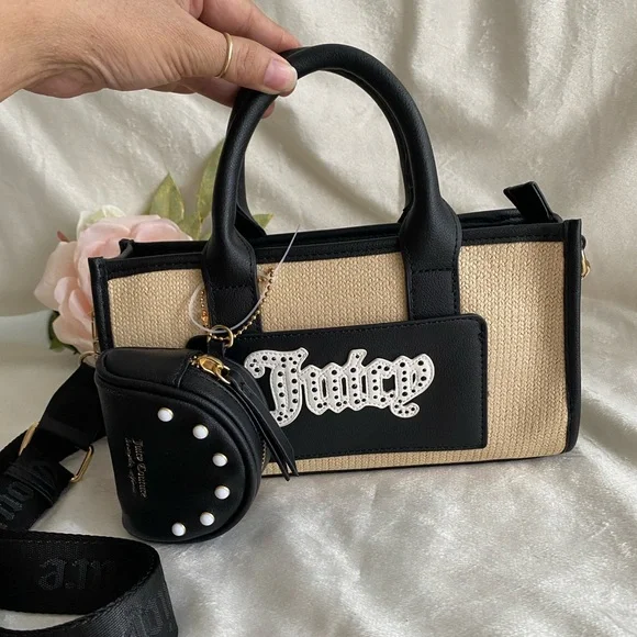 Juicy Couture Black and Tan Women's Bag - Picture 1 of 13